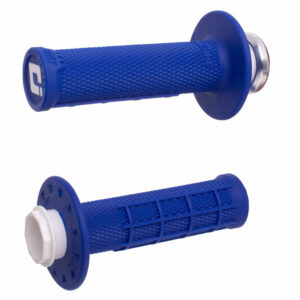 Micro X Lock On Grips Half Waffle Blue/Silver