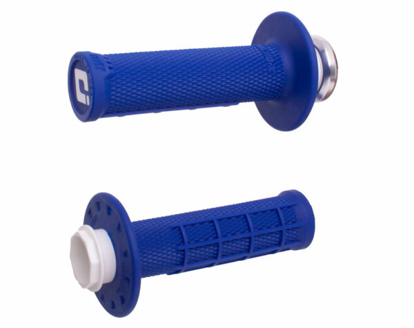 Micro X Lock On Grips Half Waffle Blue/Silver