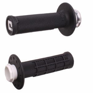 Micro X Lock On Grips Half Waffle Black/Silver