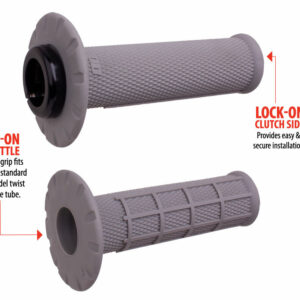 Universal Lock On Grips Half Waffle Grey/Black (Soft)