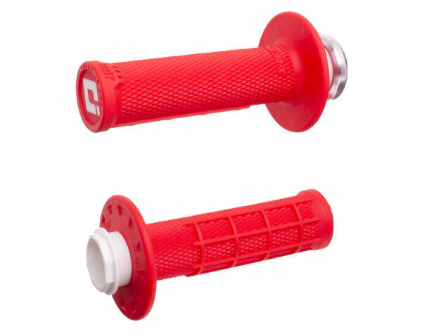 Micro X Lock On Grips Half Waffle Red/Silver