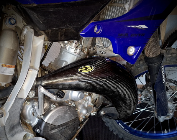 Pipe  Guard  Carbon  Fiber Yam Yz125