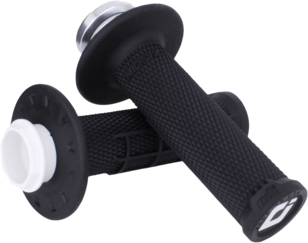 Micro X Lock On Grips Half Waffle Black/Silver - Image 2